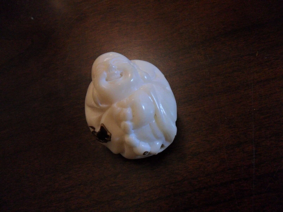 Натуральный японский улыбающийся Будда ручной работы из ореха тагуа, 2 дюйма оригинал - Изображение 2 из 4