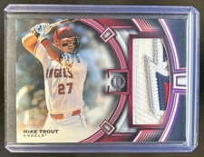 2026 Topps Tribute Mike Trout Jumbo Patch Pink #/10 Angels