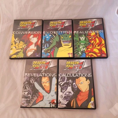 Lot 5 Dragon Ball GT DVDs Evolution Conversion Realization Calculation 2003 2004