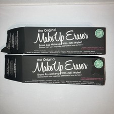 2 MakeUp Eraser Cloth The Original Erase Makeup W/Just Water Size 9.5"x 6" Black