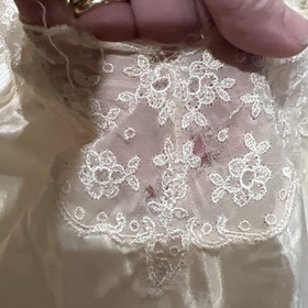 Vintage Alida 1940&rsquo;s Ivory Lace Lingerie Lace Slip Size 32 AS IS