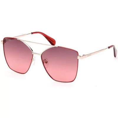 Max&CO. MO0062 28B Red Aviator Metal Sunglasses Frame 56-14-140