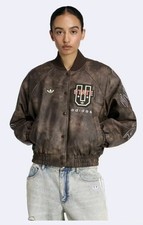 ADIDAS ORIGINALS ATHL DEPT VINTAGE FAUX Vegan LEATHER JACKET M Medium NWT New