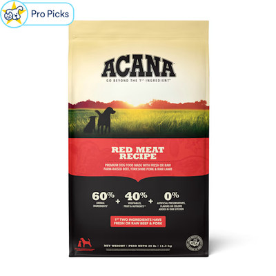 ACANA Grain-Free Red Meat Ranch-Raised Beef Yorkshire Dry Dog Food, 25 lbs.