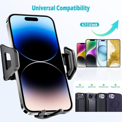 Car Phone Holder Fits for Hyundai Palisade 2020-2024 Accessories,Thick Cases - Zdjęcie 5 z 6