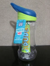 Cool Gear Freeze  kids Water Bottle Freezer Stick Blue Green Gnarly Dude 14 oz