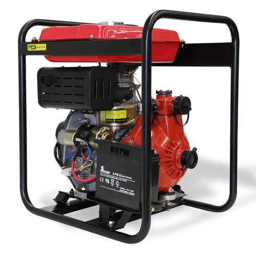 BBT 1.5" Diesel High Pressure Twin Impeller Fire Water Pump - 6hp Electric Start - Picture 10 of 13