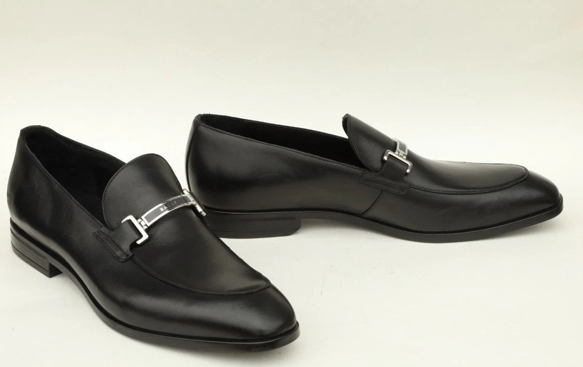 Bally Men\'s Onisor Black Leather Apron Toe Bit Loafer. Sz: 8 Nordstrom Rack has these Bally Onisor Apron Toe Bit Loafers  main image 2