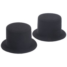 2 Pcs Felt Top Hats Mini Tiny for Crafts Birthday Party Stuffed Animals Small