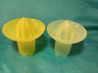 Tupperware Yellow CITRUS Manual JUICERS (Vintage) Impressions Star #3521A~Lot 2