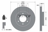 2X Textar Bremsscheibe 92167203 FüR Mitsubishi