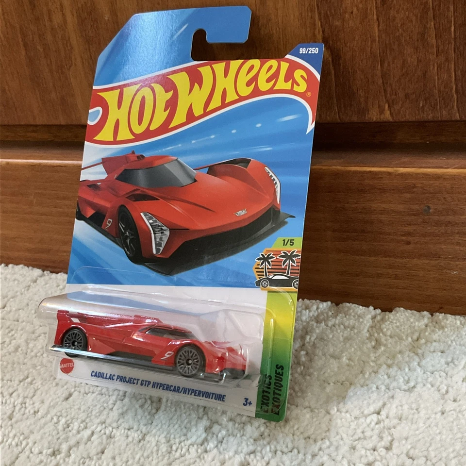 Tarjeta de error Hot Wheels súper rara nombre mal impreso sellado GTP Hypercar nueva en paquete como nueva Foto 2 de 4