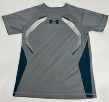 Under Armour Boys YMD Shirt Loose Heat Gear Short Sleeve Logo Multicolor