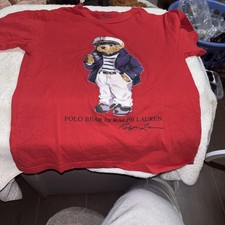 Boy  s/Kid  s Polo Ralph Lauren Polo Bear Short Sleeve T-Shirt Size Sm
