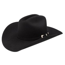 Stetson 3X Oak Ridge Wool Cowboy Hat Black Size 7 5/8 Used Western Hat