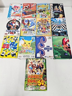 Nintendo 64 game 13pc Lot Mario Kart Pokemon Crystal DK64 Japan