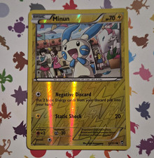 Pokémon TCG Minun 32/111 Furious Fists 2014 Reverse Holo Rare 70 HP Basic EN