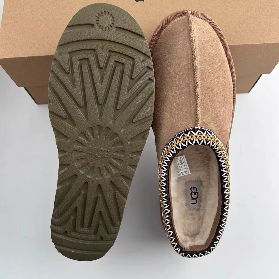 UGG Women's Tasman II Shoes Chestnut Suede Wool Slippers with Box Size US 6-11 - Image 2 of 4