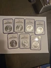 7 American Silver Eagle Set  NGC MS69 Special Order #