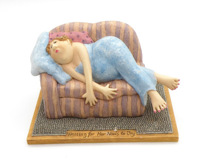 Waiting For Her Nails To Dry Erika Oiler Bottman Design #75406 Real People 2001