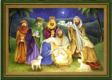 NATIVITY Paper Magic Group Christmas Greeting Card New w/ Envelope MG97