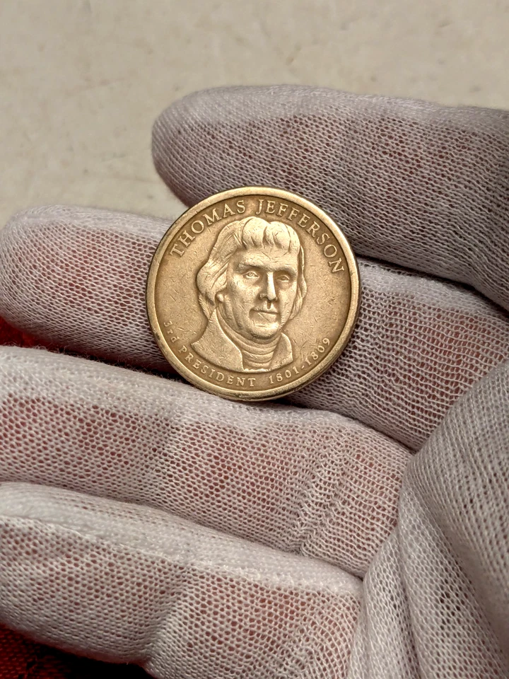 DOLLAR COIN 1801- 1809 THOMAS JEFFERSON 3rd PRESIDENT - Image 3 of 4