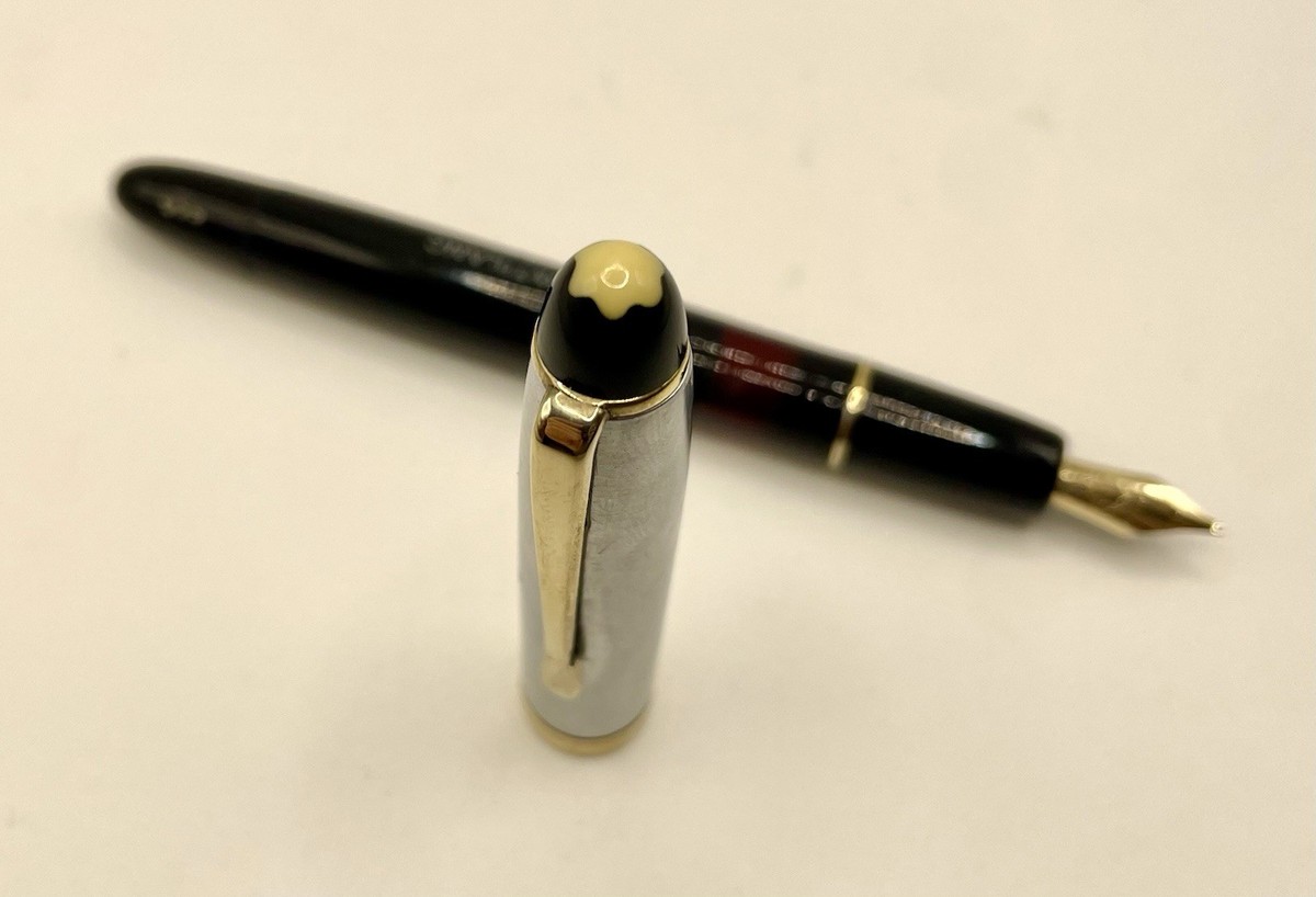 Vintage VERY RARE MINT MONTBLANC 444 Fountain Pen- 14k KM Nib