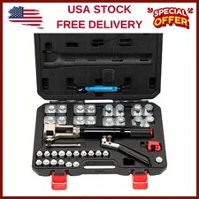 45° Double Flaring Tool,3/16 "-1/2"Brake Repair Tube,Hydraulic Flaring Tool Kit