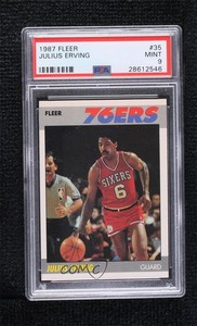 1987-88 Fleer Julius Erving #35 PSA 9 MINT HOF