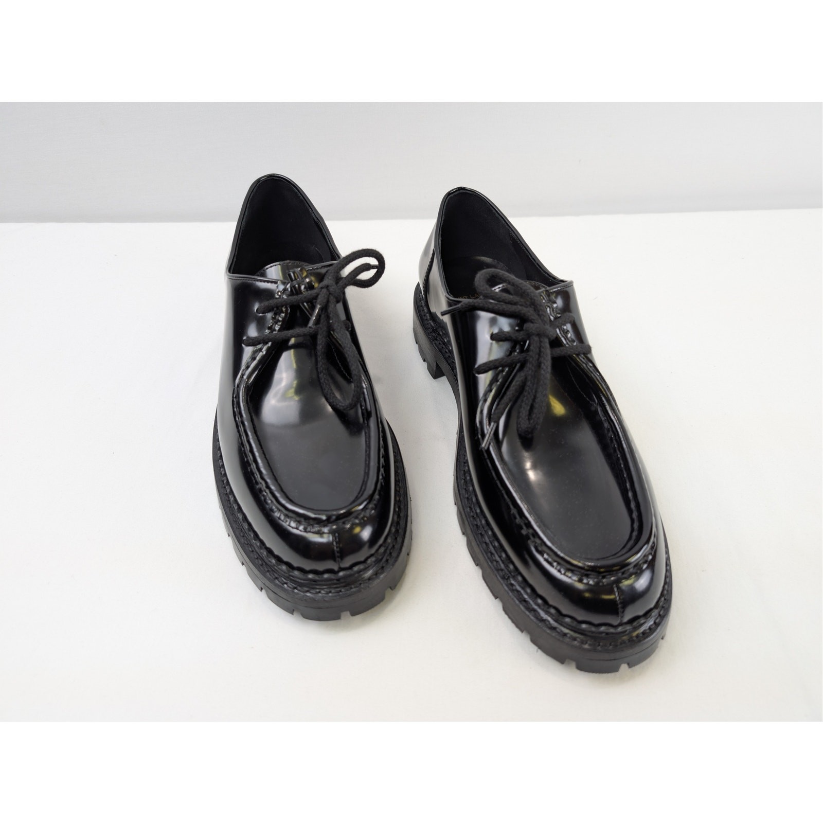 Saint Laurent Paris Malo 20 Derby Shoe Boots in Black BNWB 43 image 6
