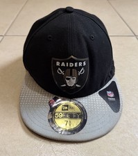 OAKLAND RAIDERS NEW ERA 59FIFTY 2015 ON STAGE NFL DRAFT 7 5/8 FITTED CAP HAT