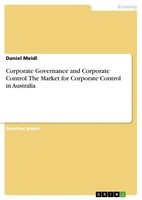 Daniel Meidl | Corporate Governance And Corporate Control. The Market For...