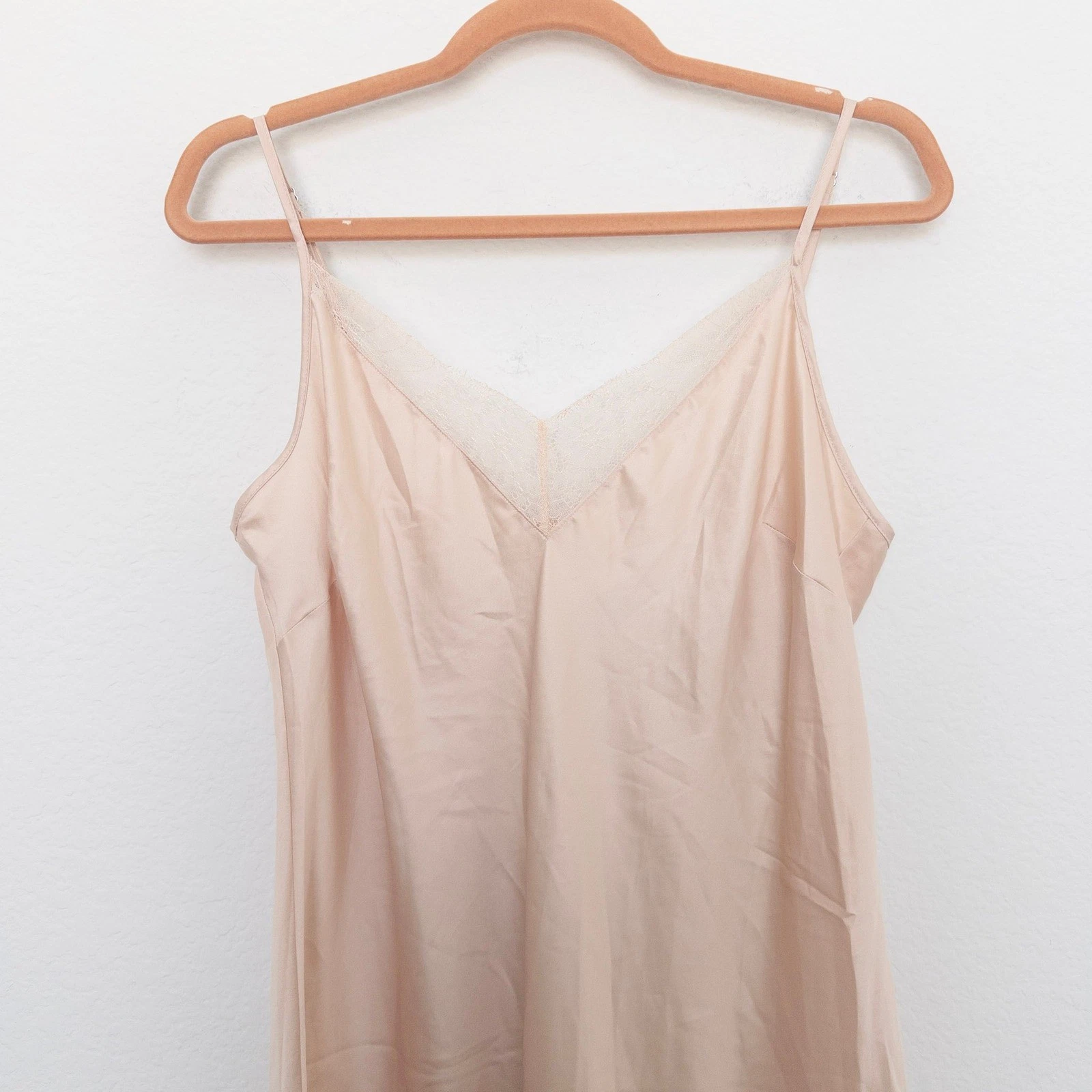 UNDERCOVER Abito donna slip Y2K Victoria's Secret taglia L champagne pizzo coquette lingerie