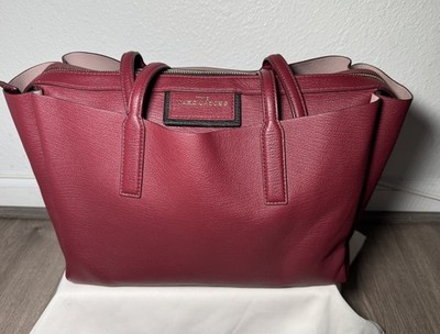 Marc Jacobs “The Protege Bag” Leather Purse Tote Cabernet Large