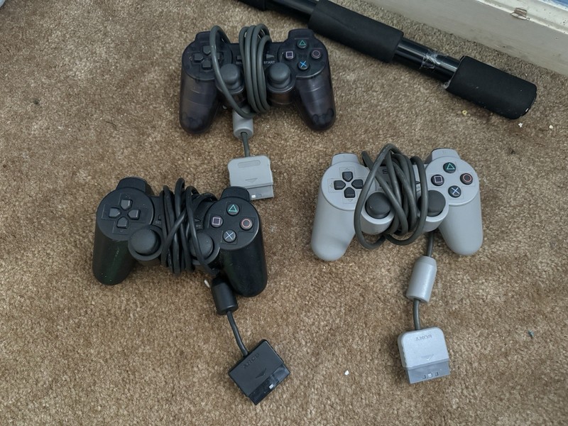 3 Sony PlayStation 2 Controllers