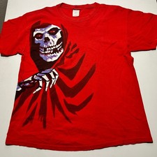 VTG Misfits Crimson Ghost Graphic T-Shirt Red Mens Large Punk Rock Band Tee