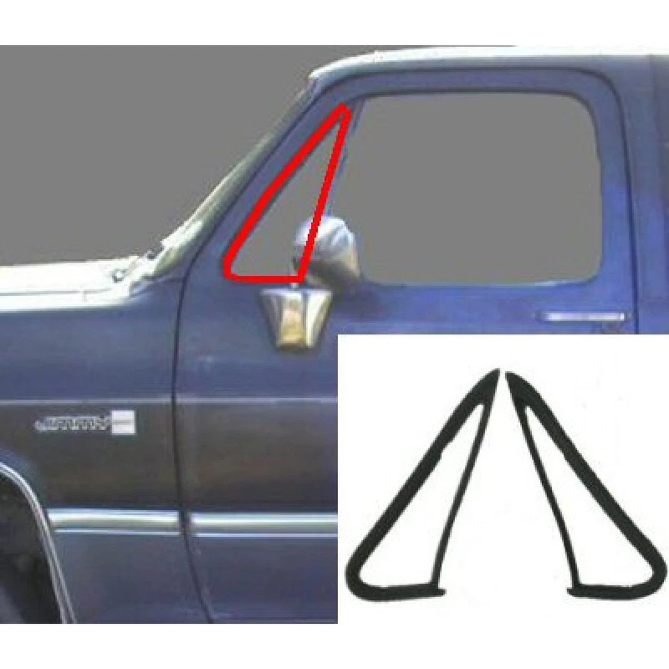 Juego de sellos de resistencia al clima para ventana de vidrio de ventilación delantera par para camioneta Chevy GMC Foto 3 de 3
