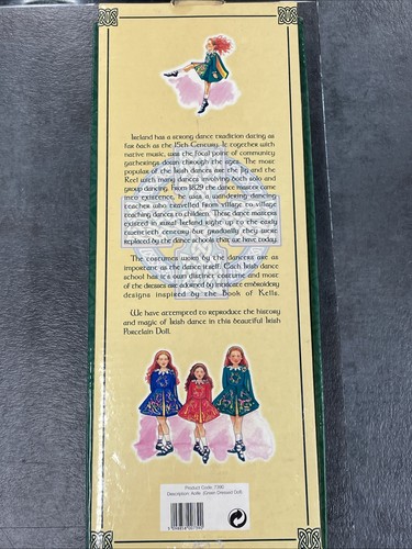 Vintage Irish Porcelain Doll Celtic Dress Lace Shoes - Picture 7 of 7