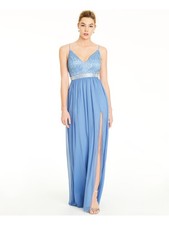 EMERALD SUNDAE Womens Spaghetti Strap Formal Fit + Flare Dress