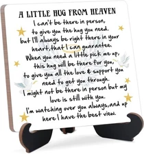 A Little Hug From Heaven, Guardian Angel Wooden Sign, multicolor03 