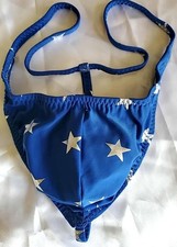 Blue With Silver Stars Man Thong