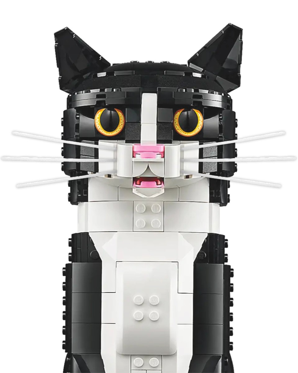 Loki's Whiskers for LEGO® Tuxedo/Orange Cat! - Multiple Styles! 3