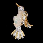 Jewellery Shop Natural Opal Brooch 925 Sterling Silver  /NB26898