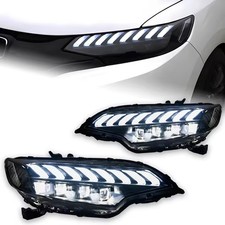 LED Headlights For Honda Fit 2014-2020 Start up Animation DRL Turn Signal Lamps
