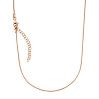 Schlangenkette 925 Silber Rotvergoldet 47Cm Damen Halskette 42+5Cm NEU