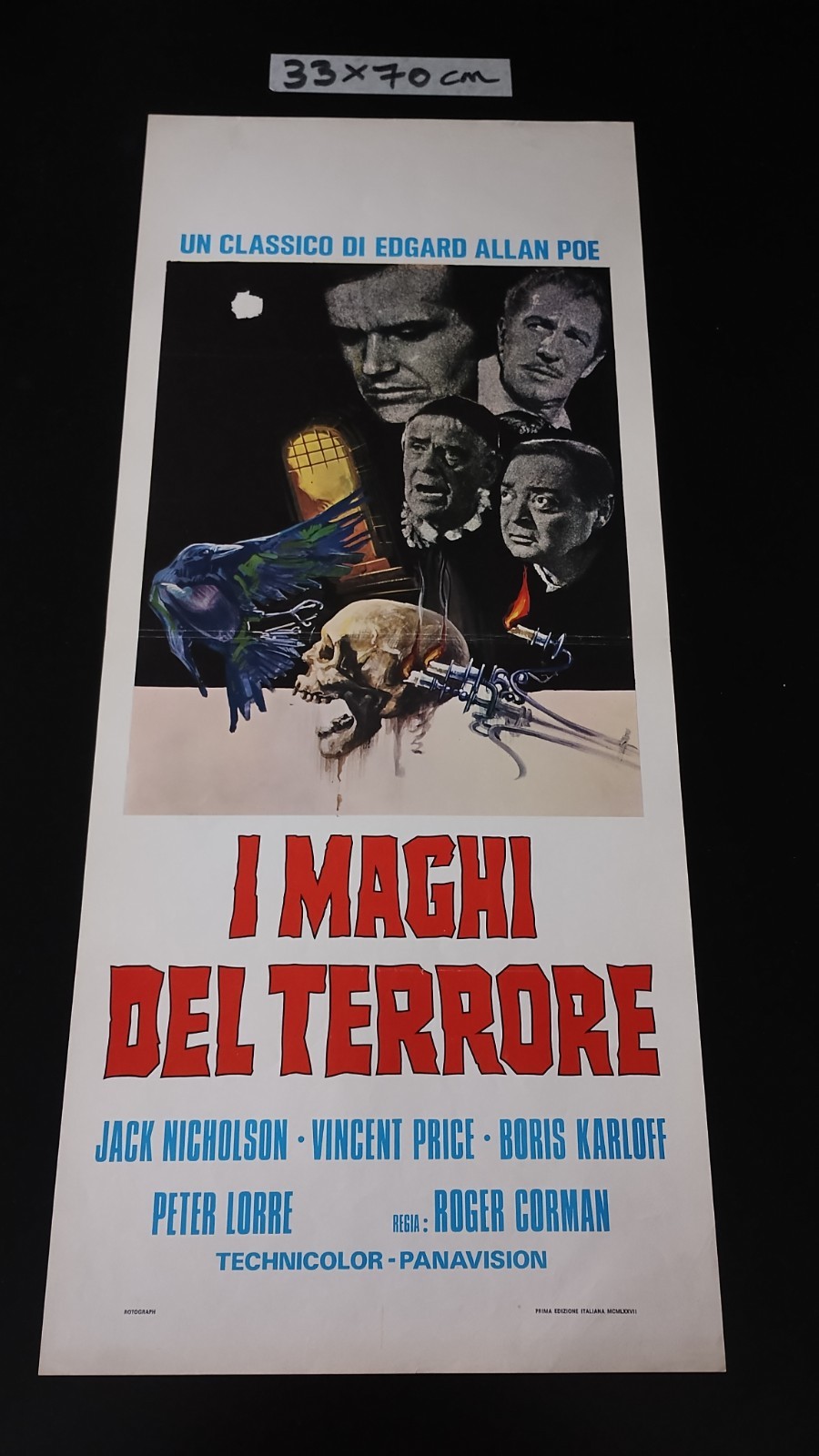 Locandina originale film I maghi del terrore (1963) - Regia di Roger Corman