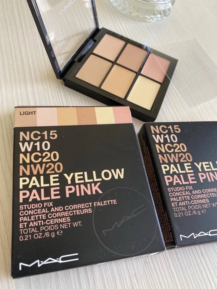 MAC Conceal + Correct Palette NC15 W10 NC20 NW20 Pale Yellow Pale Pink New