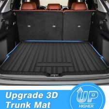 Black Cargo Trunk Liner Carpet Floor Cover Mat Set for Mazda CX-50 2023-2025