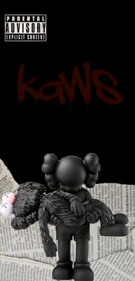 Kaws Tempered Glass Art - Kaws Wall Decor for Home, Modern Art Print