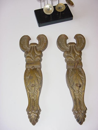 PLACAS HOLLYWOOD REGENCY HIERRO DOOR ACENTOS ART NOUVEAU - Imagen 6 de 6